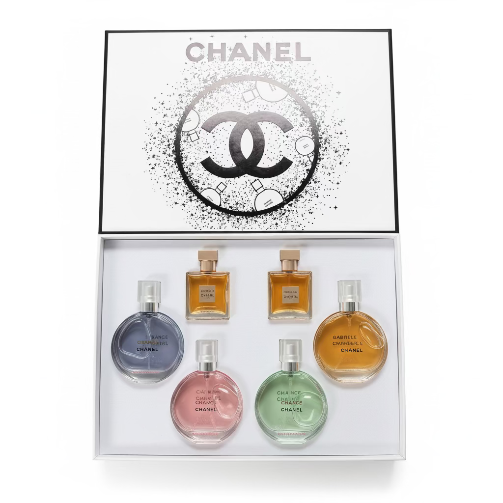 Chanel set perfume 6pc
