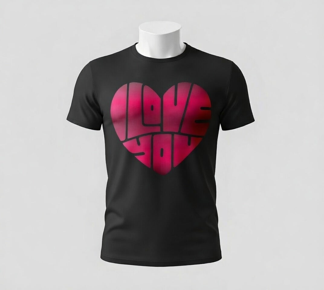 Love you heart -t-shirt