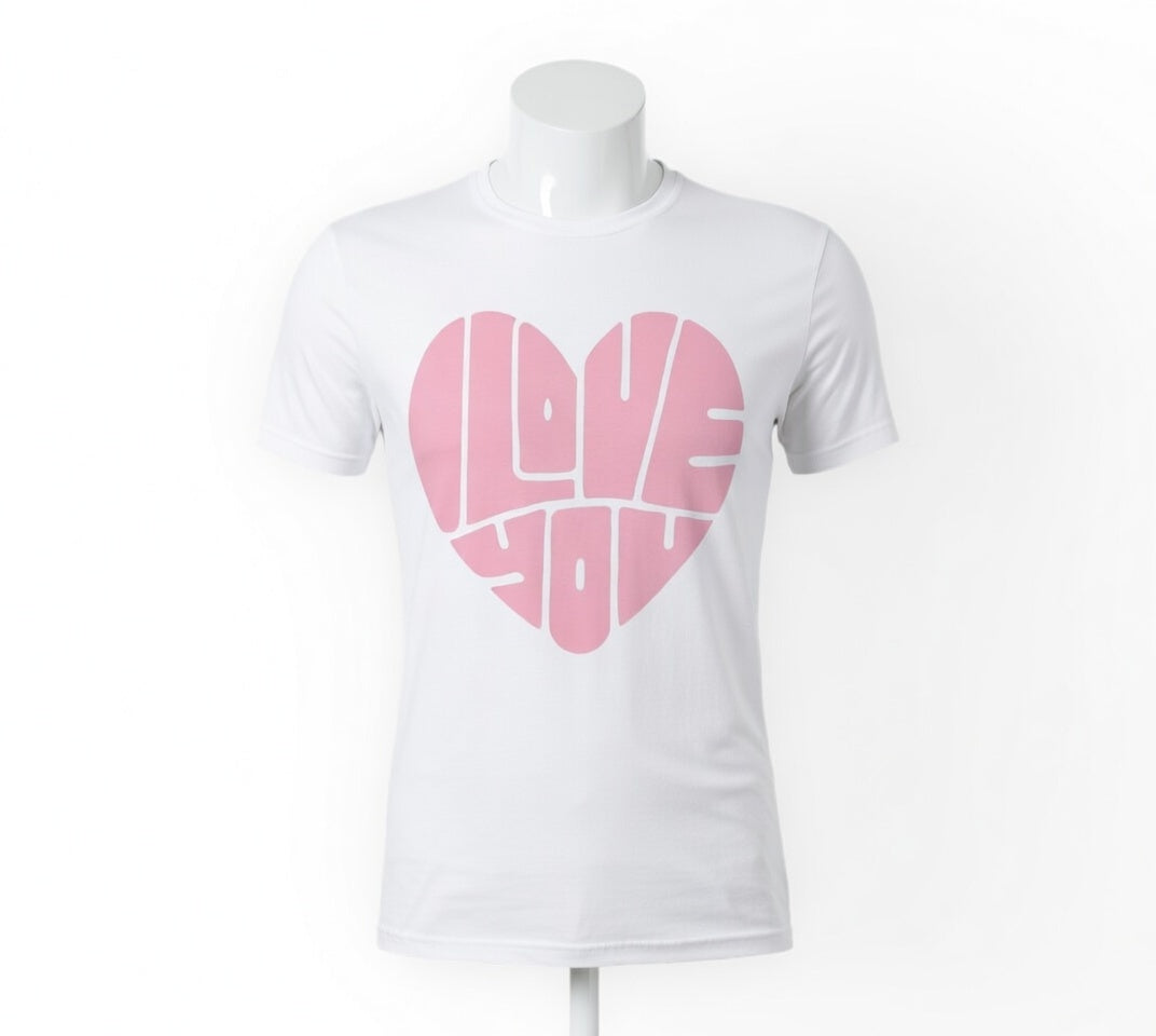 Love you heart -t-shirt