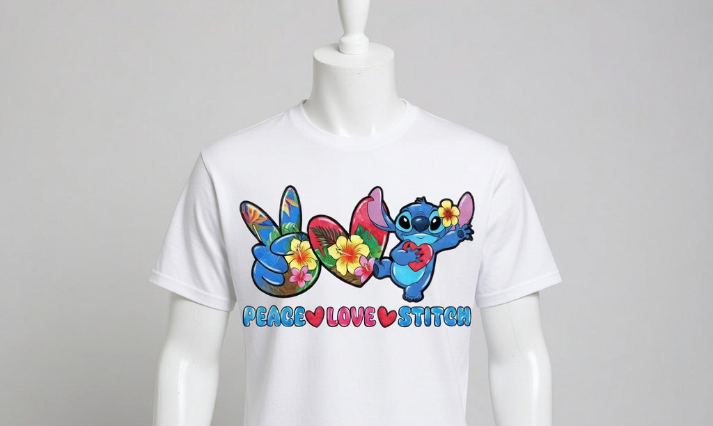 Peace love stitch t-shirt