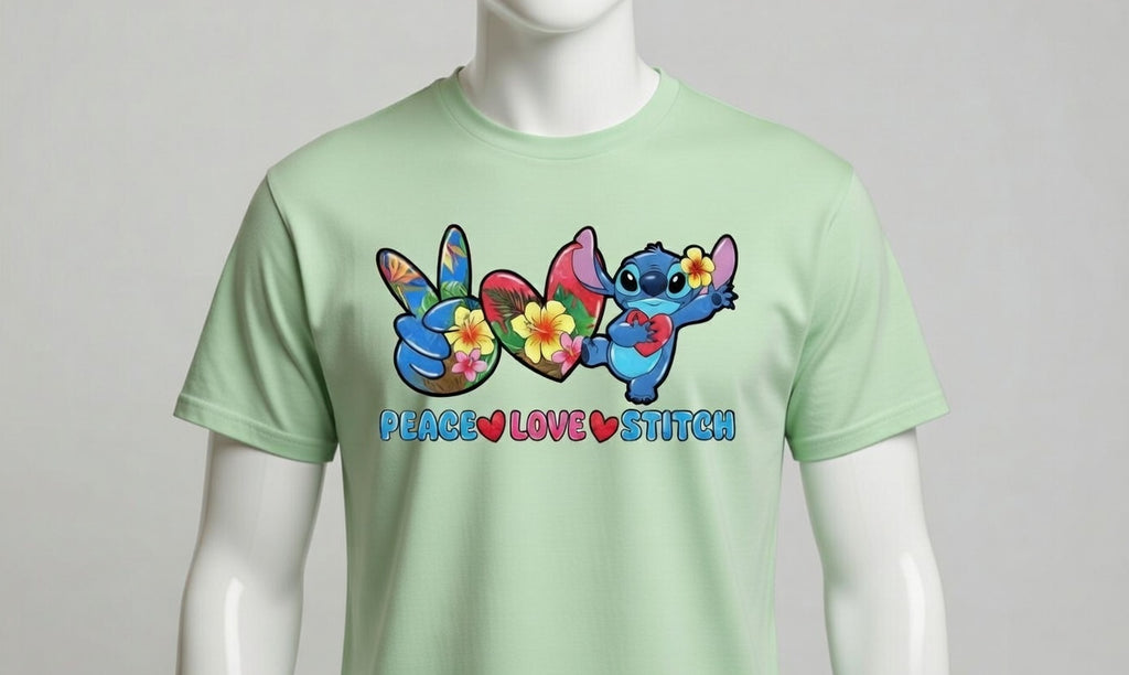 Peace love stitch t-shirt
