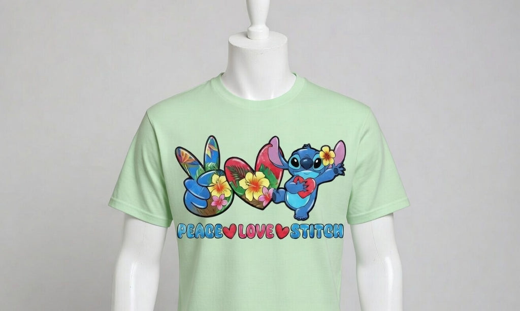 Peace love stitch t-shirt