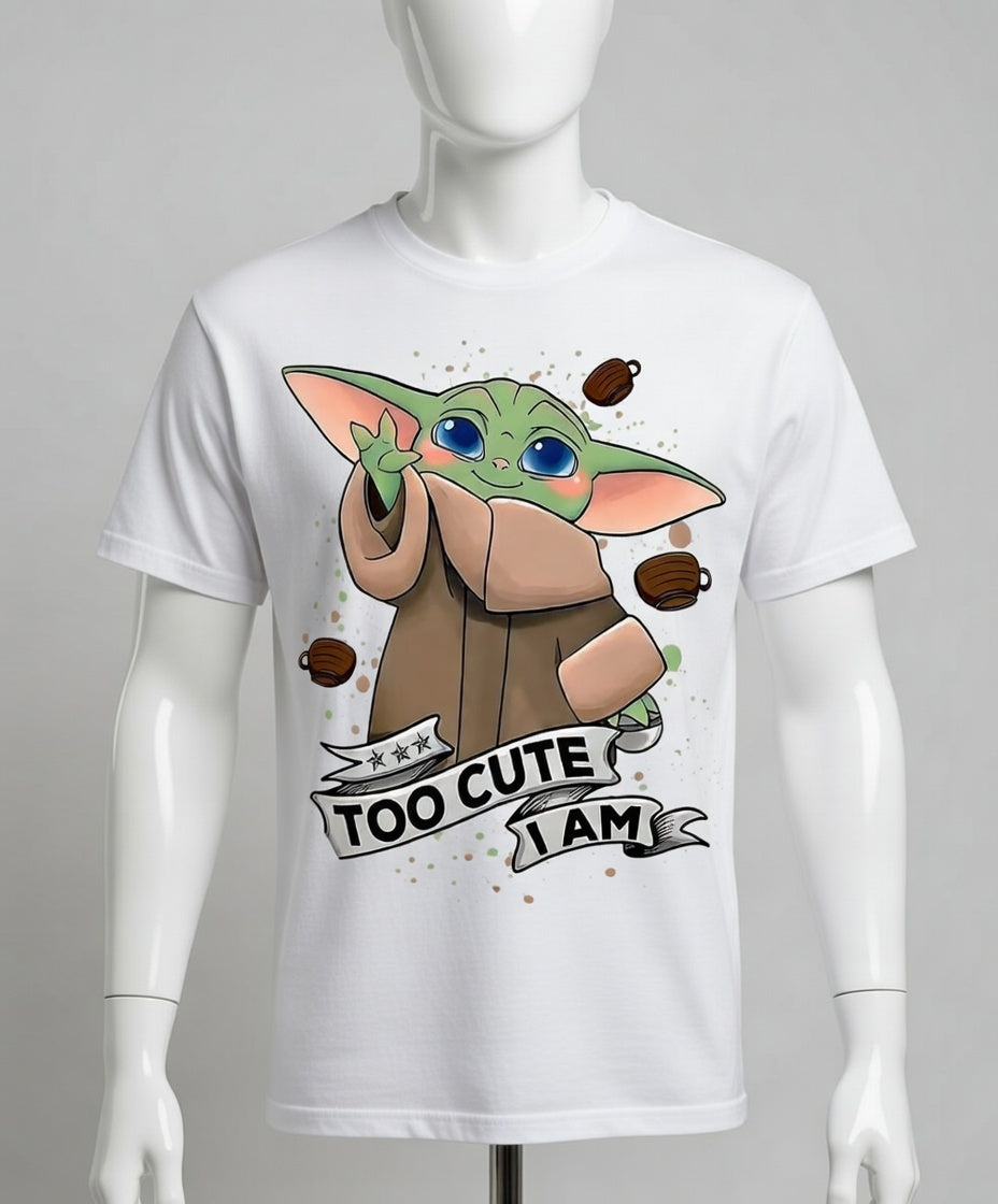 Too Cute I Am baby Yoda t-shirt