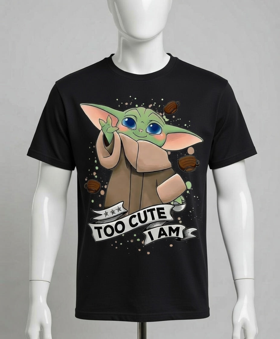 Too Cute I Am baby Yoda t-shirt