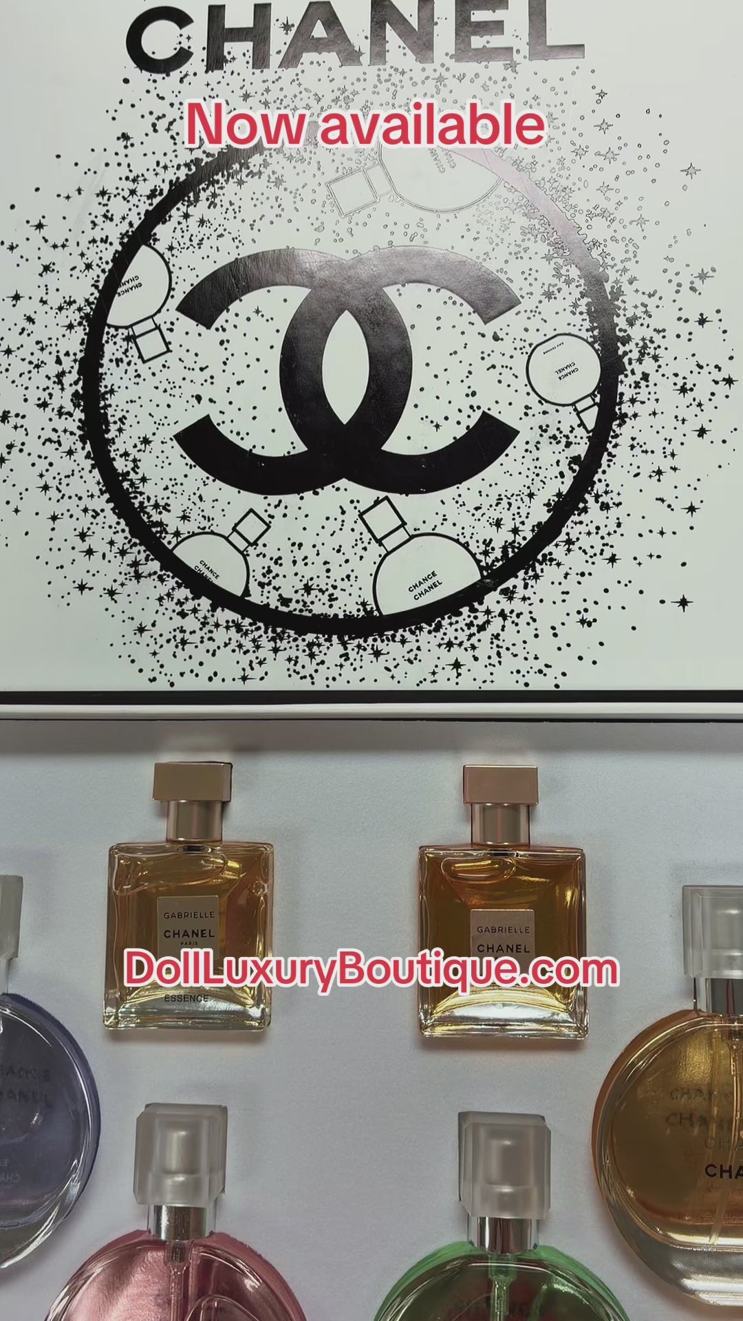 Chanel set perfume 6pc