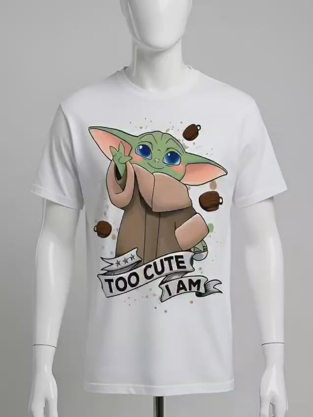 Too Cute I Am baby Yoda t-shirt